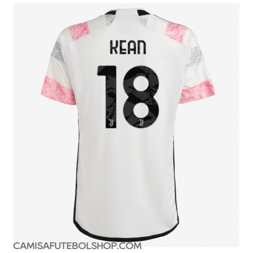 Camisa de time de futebol Juventus Moise Kean #18 Replicas 2º Equipamento 2023-24 Manga Curta